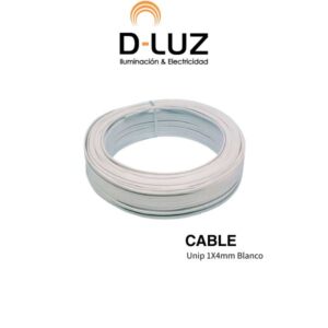 CABLE UNIP. 1x4mm BLANCO