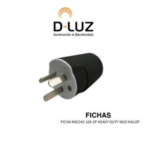 FICHA MACHO 10A 3P HEAVY DUTY NGO KALOP