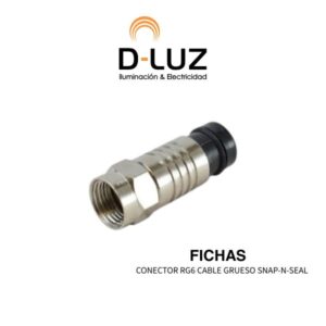 CONECTOR RG6  CABLE GRUESO SNAP-N-SEAL