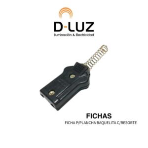 FICHA P/PLANCHA BAQUELITA C/RESORTE