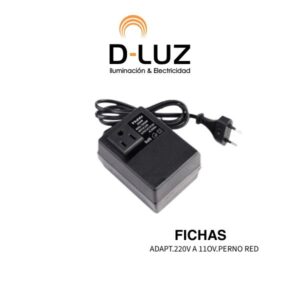 ADAPT.220V A 11OV.PERNO RED
