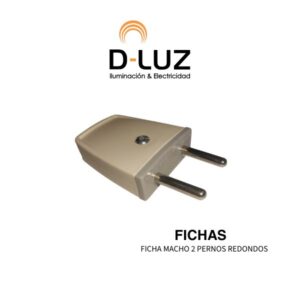 FICHA MACHO 2 PERNOS REDONDOS