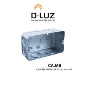 CAJA RECTANGULAR 5X10cm CHAPA .