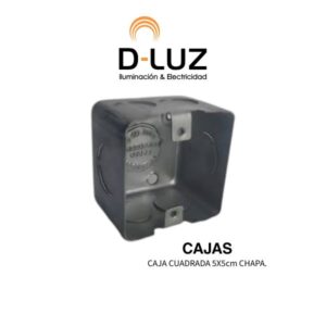 CAJA CUADRADA 5X5cm CHAPA.
