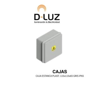 CAJA ESTANCA PLAST. 115x115x65 GRIS  IP65