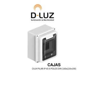 CAJA PILAR IP-65   8 POLOS DIN (160x220x100)
