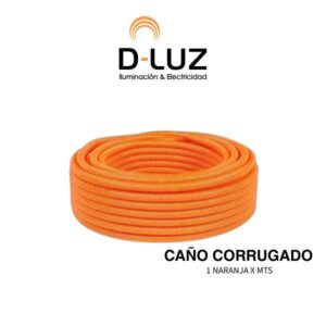 CAÑO CORRUGADO 1  NARANJA X MTS