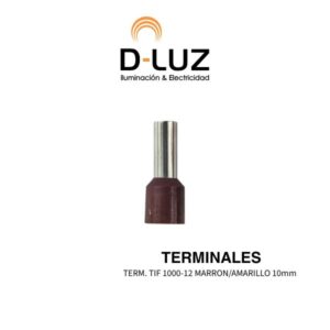 TERM. TIF 1000-12 MARRON/AMARILLO 10mm