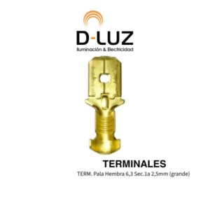TERM. Pala Hembra 6,3 Sec.1a 2,5mm (grande)