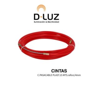 C.PASACABLE PLAST.15 MTS.reforz/4mm