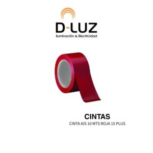 CINTA AIS 10 MTS ROJA 15 PLUS