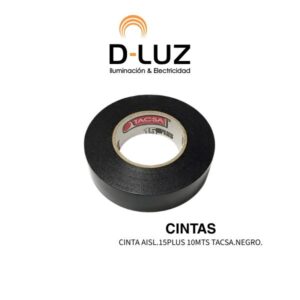 CINTA AISL.15PLUS 10MTS TACSA.NEGRO.