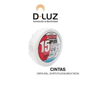 CINTA AISL. 20 MTS PLUS BLANCA TACSA