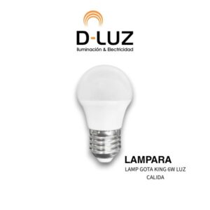 LAMP GOTA KING 6W LUZ CALIDA