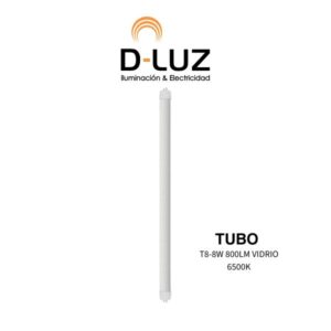 TUBO T8-8W 800LM VIDRIO 6500K