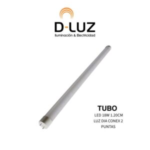 TUBO LED 18W 1.20CM LUZ DIA CONEX 2 PUNTAS